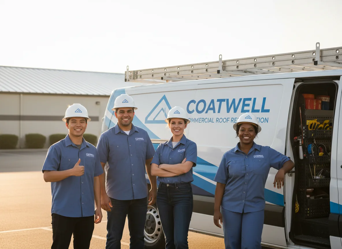 Commercial roof coating company in Bergen, NY